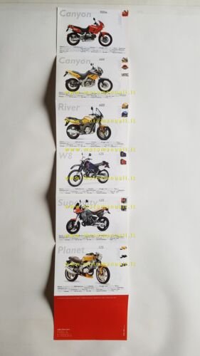 Cagiva produzione modelli 1998 depliant originale italiano