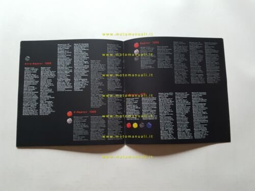 Cagiva produzione modelli 2004 depliant originale italiano