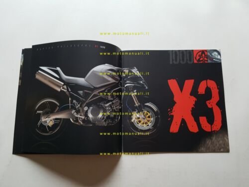 Cagiva produzione modelli 2004 depliant originale italiano