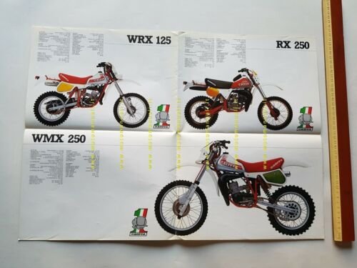 Cagiva produzione modelli Cross - Enduro 1982 depliant originale brochure …