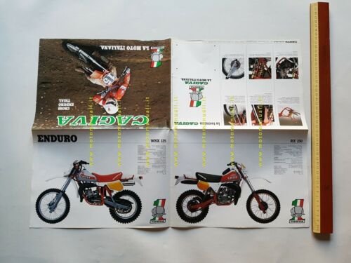 Cagiva produzione modelli Cross - Enduro 1983 depliant originale brochure …