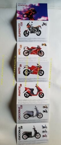 CAGIVA produzione modelli moto 1999 depliant ITALIANO originale brochure