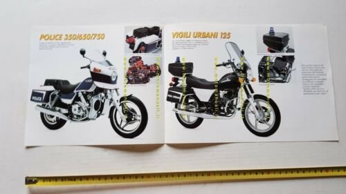 Cagiva produzione moto Pubblica Amministrazione 1987 depliant originale