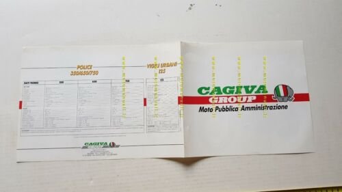 Cagiva produzione moto Pubblica Amministrazione 1987 depliant originale