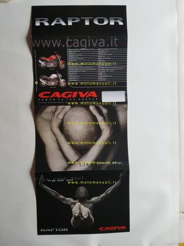Cagiva Raptor 1000 2000 depliant originale ITALIANO