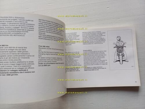 Cagiva Raptor 1000 manuale uso manutenzione libretto originale italiano