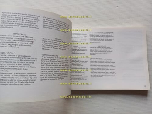 Cagiva Raptor 1000 manuale uso manutenzione libretto originale italiano