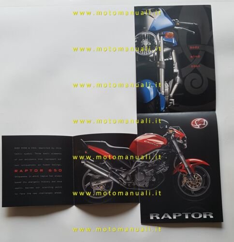 Cagiva Raptor 650 depliant originale italiano