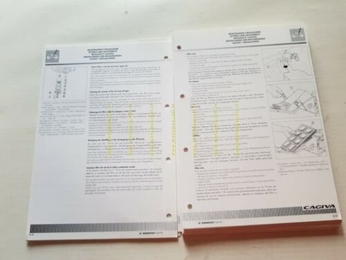 CAGIVA River 500 1999 manuale officina originale WORKSHOP MANUAL