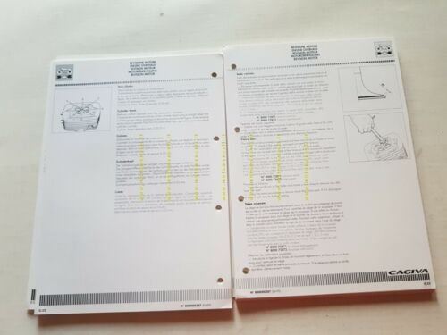 CAGIVA River 500 1999 manuale officina originale WORKSHOP MANUAL