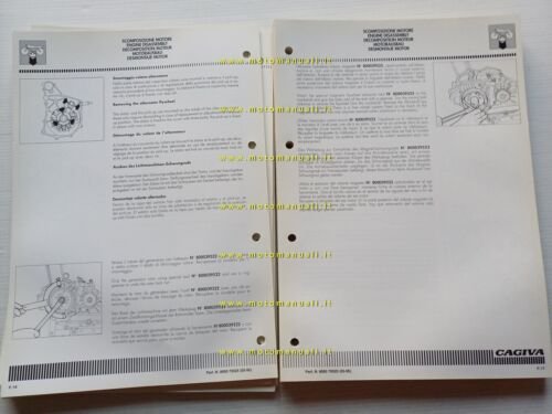 CAGIVA River 600 1995-96 manuale officina INTEGRAZIONE originale