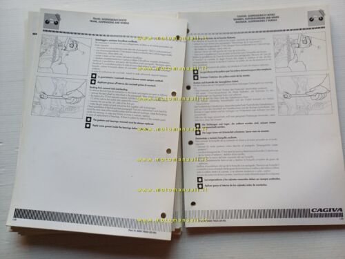 CAGIVA River 600 1995-96 manuale officina INTEGRAZIONE originale