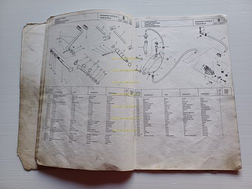 Cagiva SST 125 1981 catalogo ricambi originale spare parts catalogue