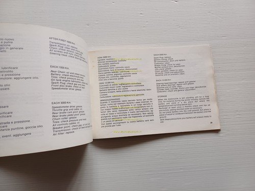 Cagiva SST 125 1981 manuale uso manutenzione Italiano - Inglese …