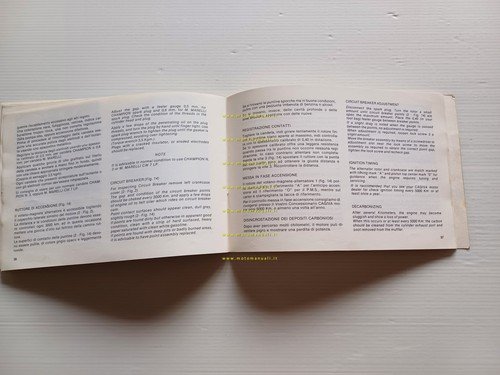 Cagiva SST 125 1981 manuale uso manutenzione Italiano - Inglese …