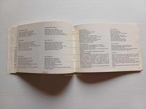 Cagiva SST 125 1982 manuale uso manutenzione libretto originale italiano