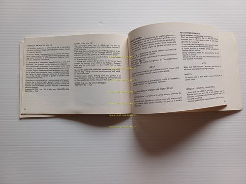 Cagiva SST 125 1982 manuale uso manutenzione libretto originale italiano