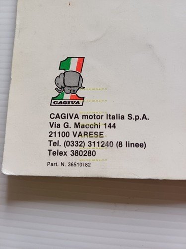 Cagiva SST 125 1982 manuale uso manutenzione libretto originale italiano