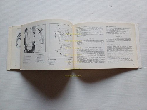 Cagiva SST 250 - 350 1981 manuale uso manutenzione ITALIANO …