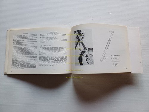 Cagiva SST 250 - 350 1981 manuale uso manutenzione ITALIANO …