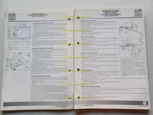 CAGIVA Super City 125 1991 manuale officina AGGIORNAMENTO originale