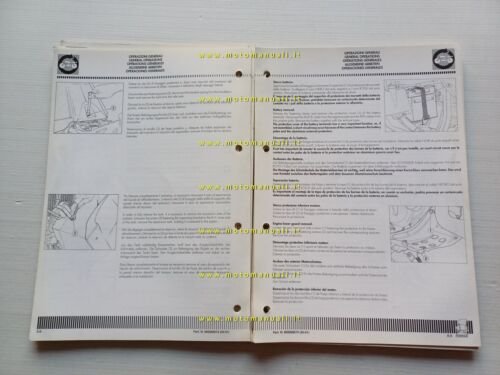 CAGIVA Super City 125 1991 manuale officina AGGIORNAMENTO originale