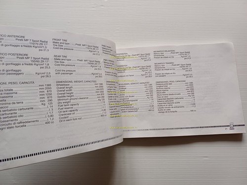 Cagiva Super City 125 1991 manuale uso manutenzione libretto originale …