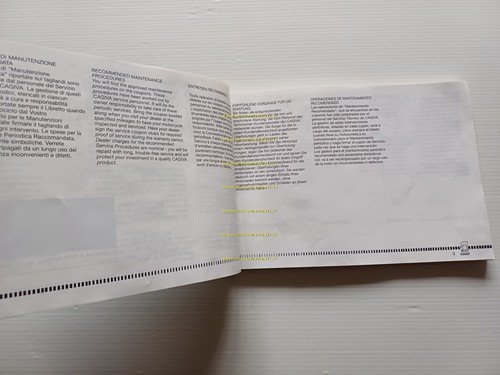 Cagiva Super City 125 1991 manuale uso manutenzione libretto originale …