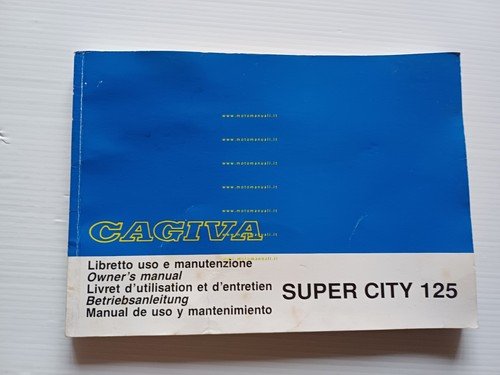 Cagiva Super City 125 1991 manuale uso manutenzione libretto originale …