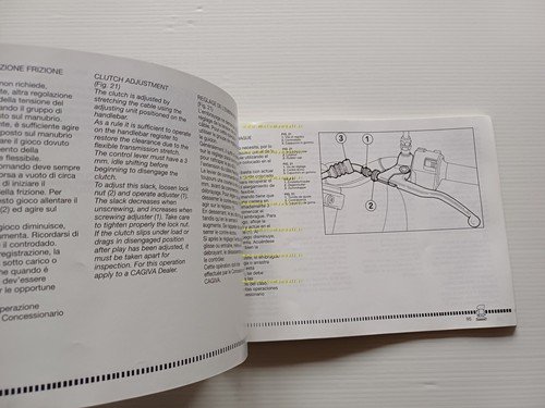 Cagiva Super City 125 1991 manuale uso manutenzione libretto originale …
