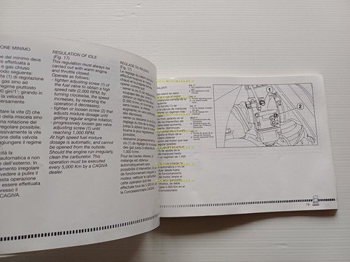 Cagiva Super City 125 1991 manuale uso manutenzione libretto originale …