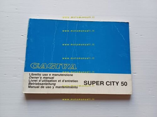 Cagiva Super City 50 1991 manuale uso manutenzione libretto originale …