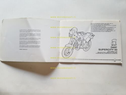 Cagiva Super City 50 1993 cambio 6V aggionamento manuale uso …