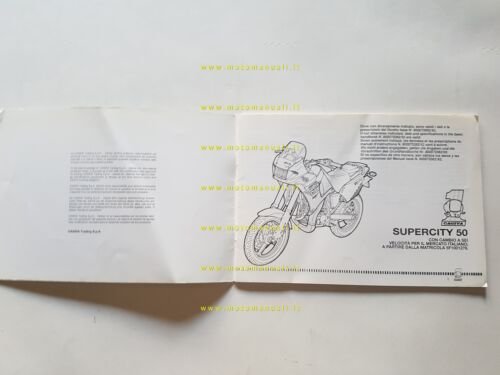 Cagiva Super City 50 1993 cambio 6V aggionamento manuale uso …