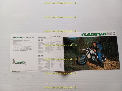 Cagiva SX 250 - 350 1981 depliant italiano originale