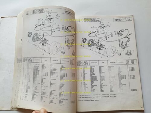Cagiva SX 250-350 1982 catalogo ricambi originale moto spare parts …