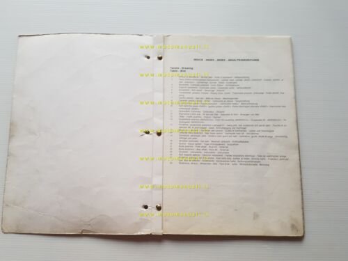 Cagiva SX 250 SX 350 1981 catalogo ricambi originale spare …