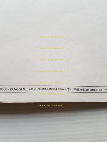 Cagiva SXT 125 1982-83 catalogo ricambi originale