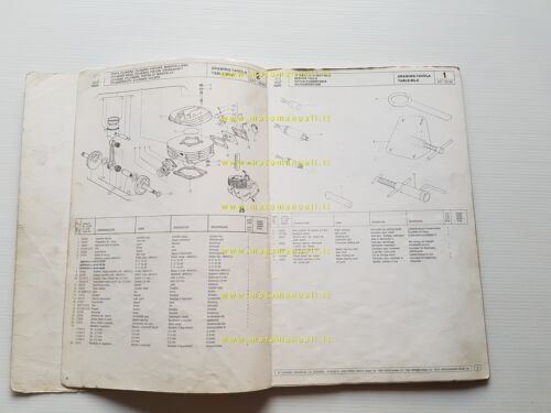 Cagiva SXT 125 1982 catalogo ricambi originale