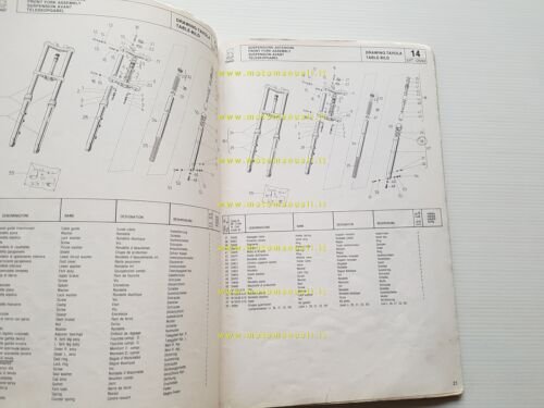 Cagiva SXT 125 1982 catalogo ricambi originale
