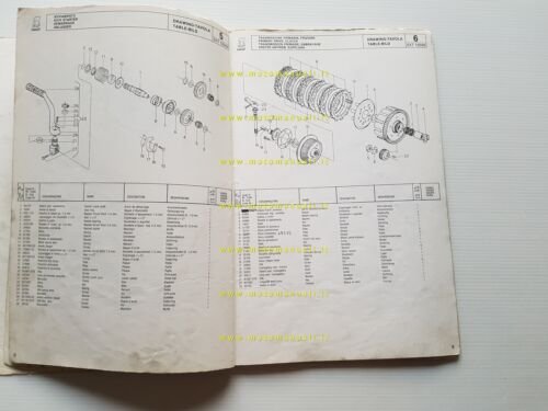 Cagiva SXT 125 1982 catalogo ricambi originale