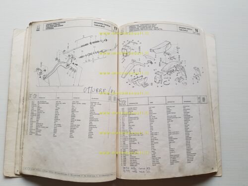 Cagiva SXT 125 1982 catalogo ricambi originale