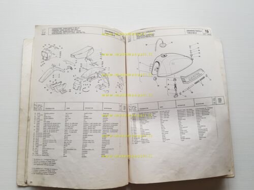 Cagiva SXT 125 1982 catalogo ricambi originale