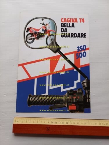 Cagiva T4 350 - 500 Enduro depliant originale brochure moto
