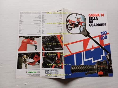 Cagiva T4 350 - 500 Enduro depliant originale brochure moto