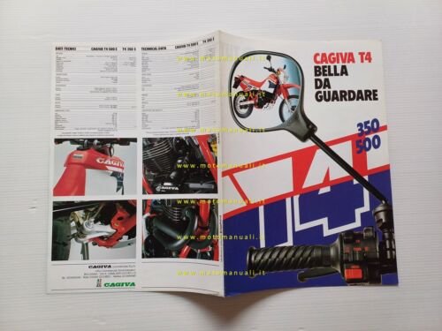Cagiva T4 350 - 500 Enduro depliant originale brochure moto