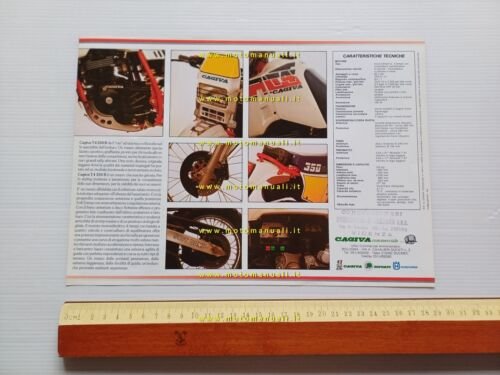 Cagiva T4 350 R depliant originale Italiano