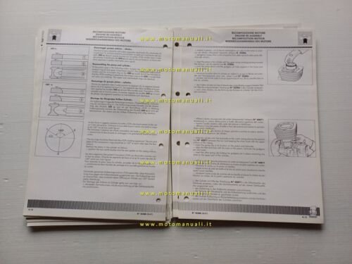 CAGIVA T4 350 R-E - 500 E 1987 manuale officina …