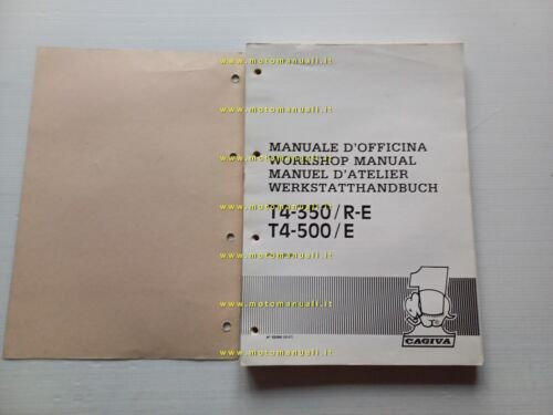 CAGIVA T4 350 R-E - 500 E 1987 manuale officina …