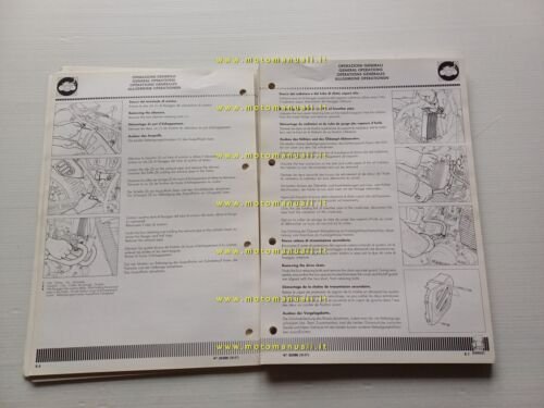 CAGIVA T4 350 R-E - 500 E 1987 manuale officina …
